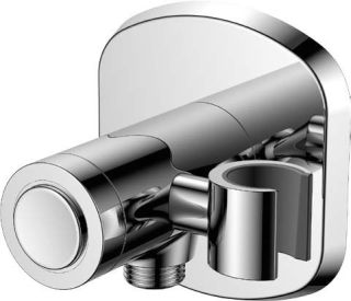 Штуцер с держателем и кнопочным переключателем для подачи воды Cezares GLOBO-F-AIV1-B-01